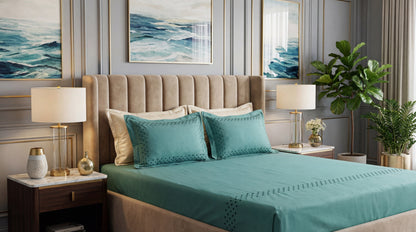 EMBROIDERY BEDSHEET 100% COTTON (3PCS)