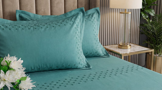 EMBROIDERY BEDSHEET 100% COTTON (3PCS)