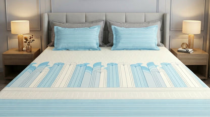 Sky Lines Printed Bedsheet (3Pcs)
