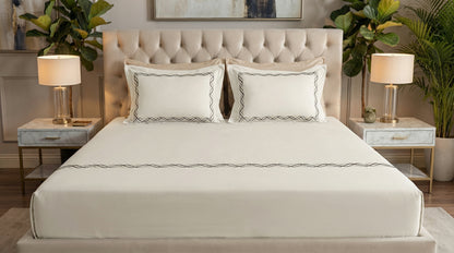 EMBROIDERY BEDSHEET 100% COTTON  (3PCS)