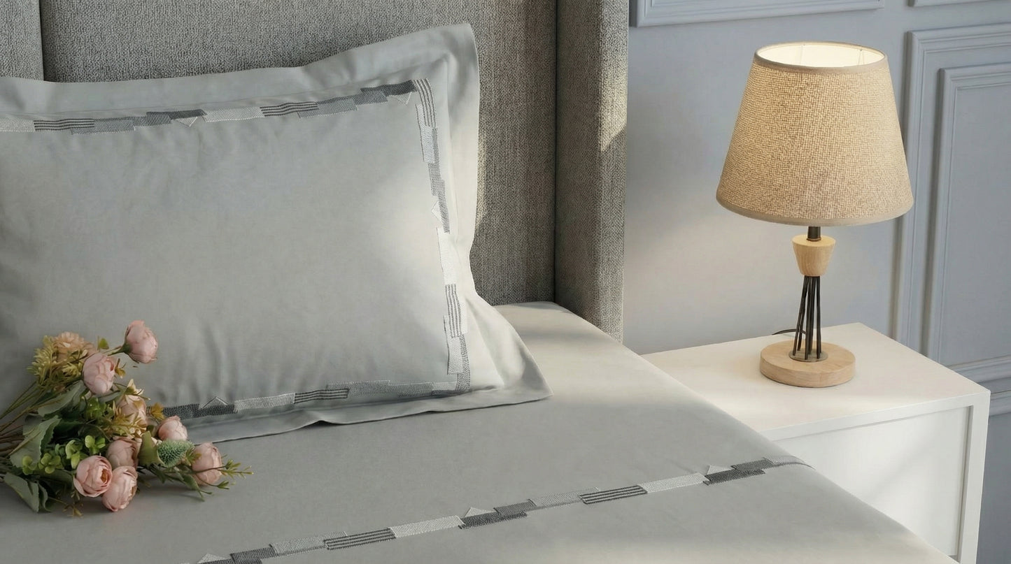 EMBROIDERY BEDSHEET 100% COTTON (3PCS)