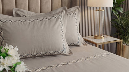 EMBROIDERY BEDSHEET 100% COTTON  (3PCS)