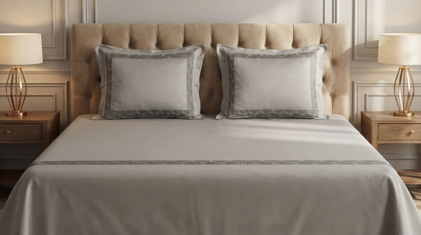 EMBROIDERY BEDSHEET 100% COTTON (3PCS)