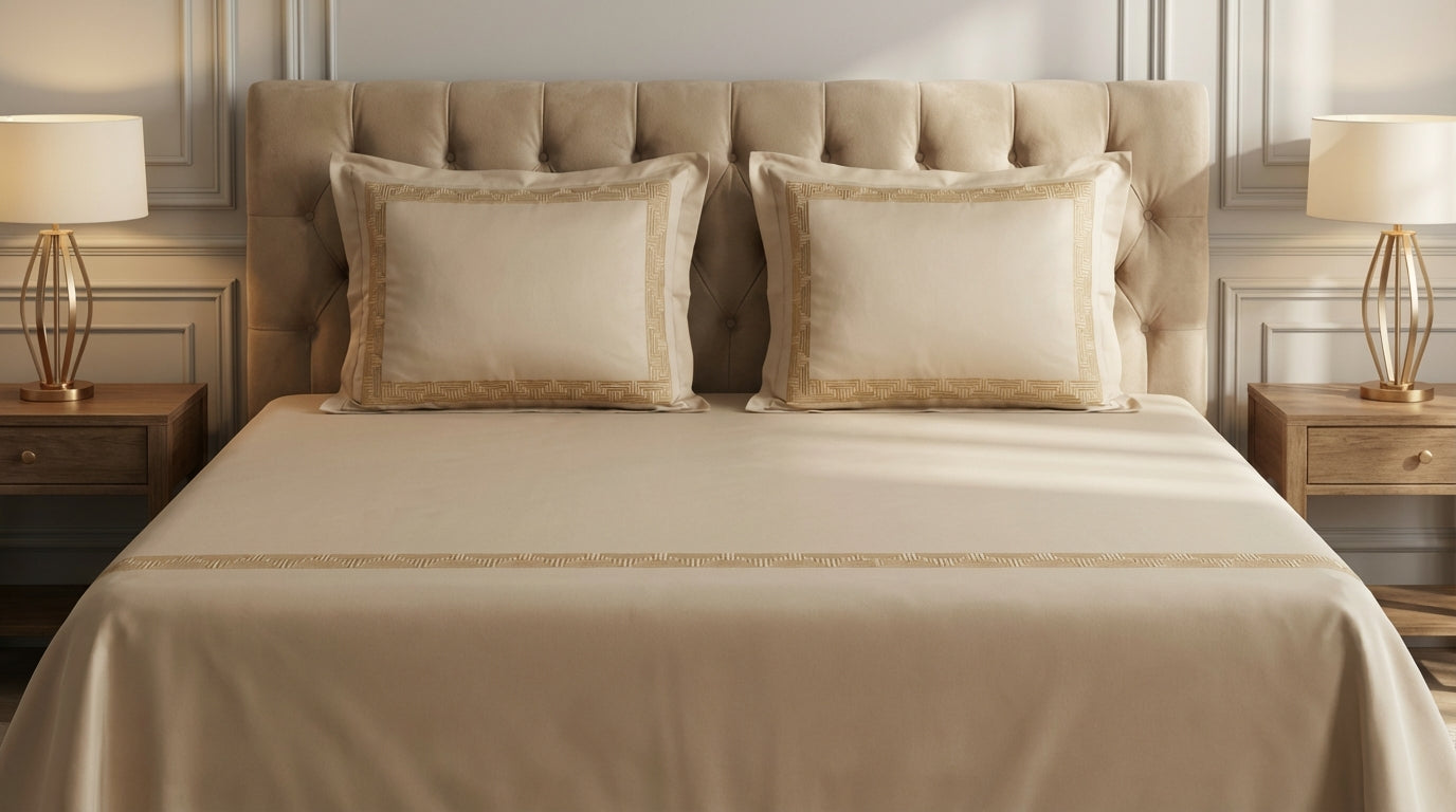 EMBROIDERY BEDSHEET 100% COTTON (3PCS)