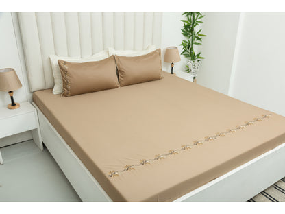 EMBROIDERY BEDSHEET 100% COTTON (3PCS)