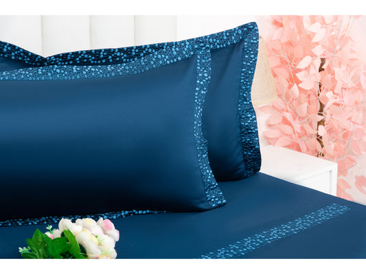 EMBROIDERY BEDSHEET 100% COTTON (3PCS) - Bedding Bliss