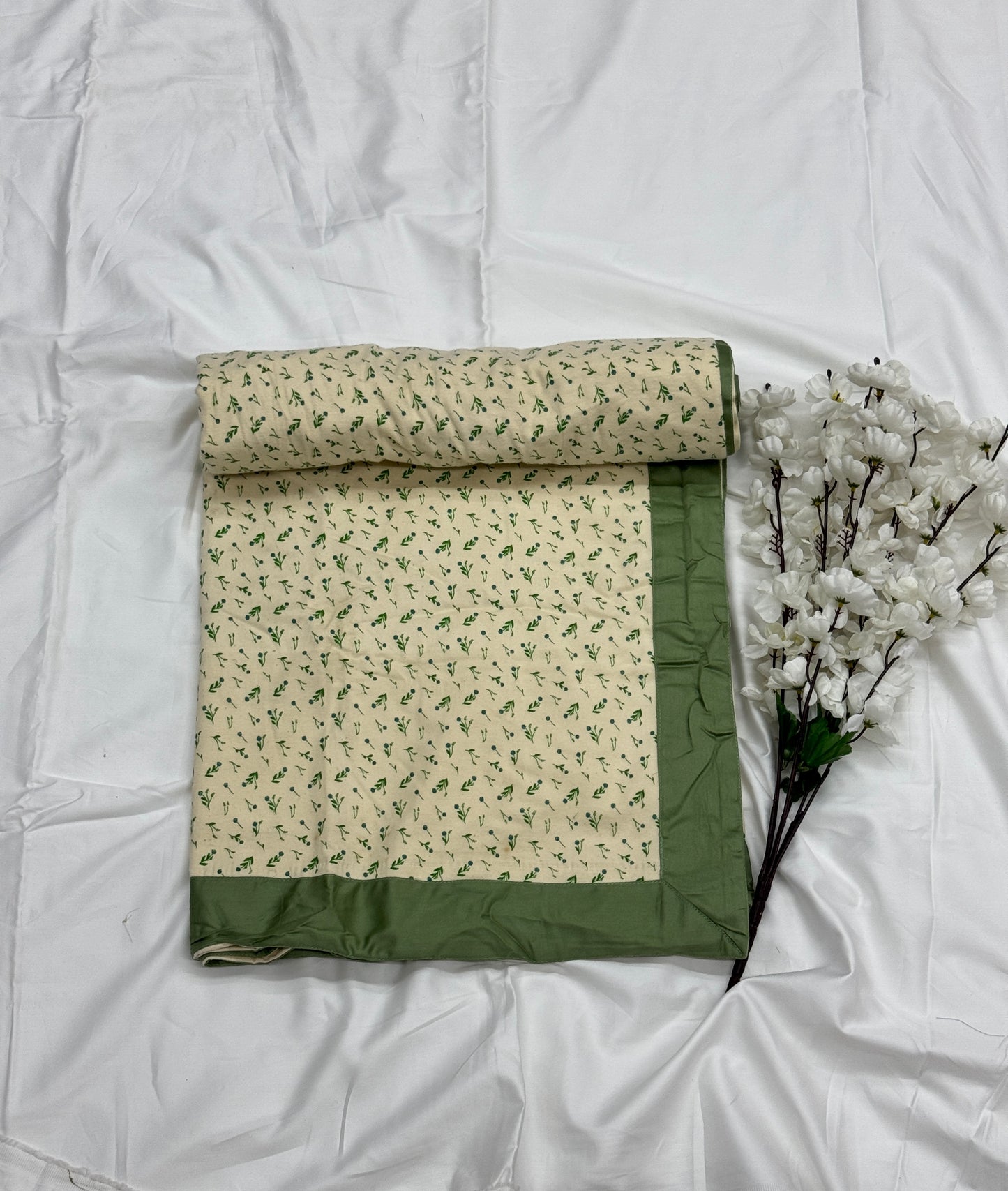 PURE COTTON SINGLE LAYER DOHOR (LIGHT GREEN)