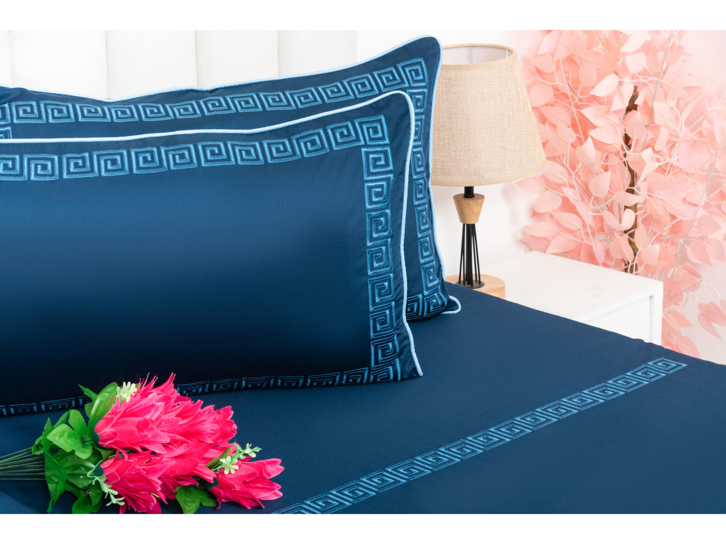 EMBROIDERY BEDSHEET 100% COTTON (3PCS)