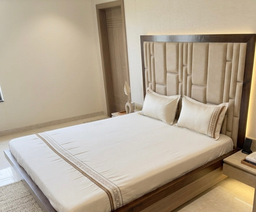 EMBROIDERY BEDSHEET 100% COTTON (3PCS)