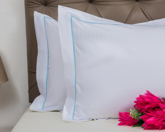 EMBROIDERY PILLOW COVER 100% COTTON (2PCS)