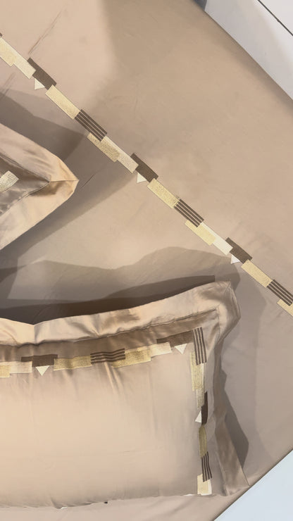 EMBROIDERY BEDSHEET 100% COTTON (3PCS)